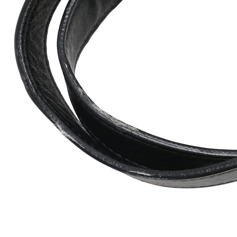 Saint Laurent Tote Bag Black Leather Women's Used Authentic thumbnail 4