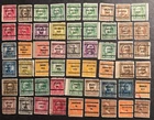 UNITED STATES BUREAU U.S. PRECANCELLED SHEET PRINT ENDS STAMP COLLECTION (215)