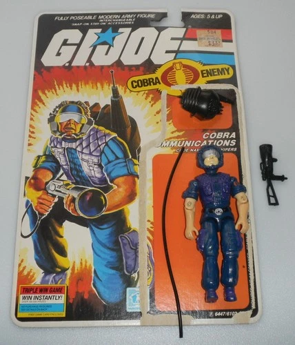 100% Complete 1985 Cobra Tele Viper v1 Figure Vintage G.I. GI Joe 3.75 ARAH Lot