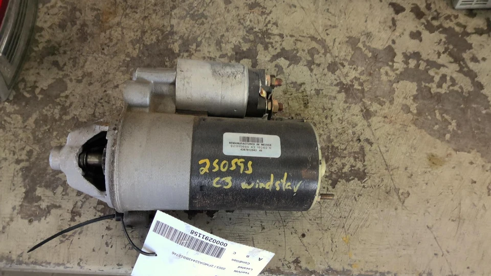 Used Starter Motor fits: 2003 Ford Windstar 6-183 3.0L OHV Grade A - Изображение 2 из 4