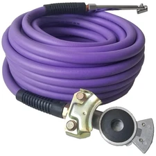 Truck Tire Inflator Kit, 3/8 in x 50 ft Hybrid Air Hose with Glad Hand  Air C...