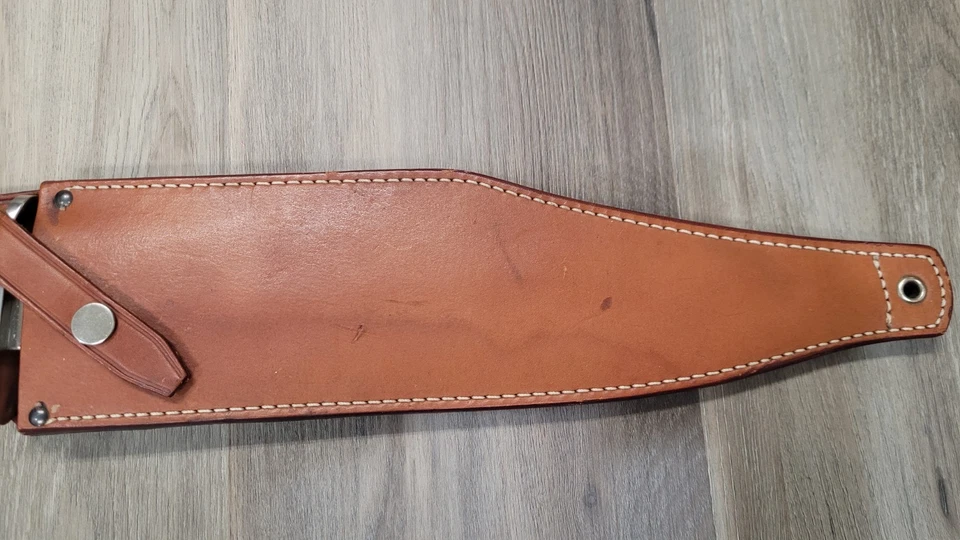 Cuchillo Bowie Al Mar 9006 Alaskan, con funda - Hermoso Estado Foto 4 de 4