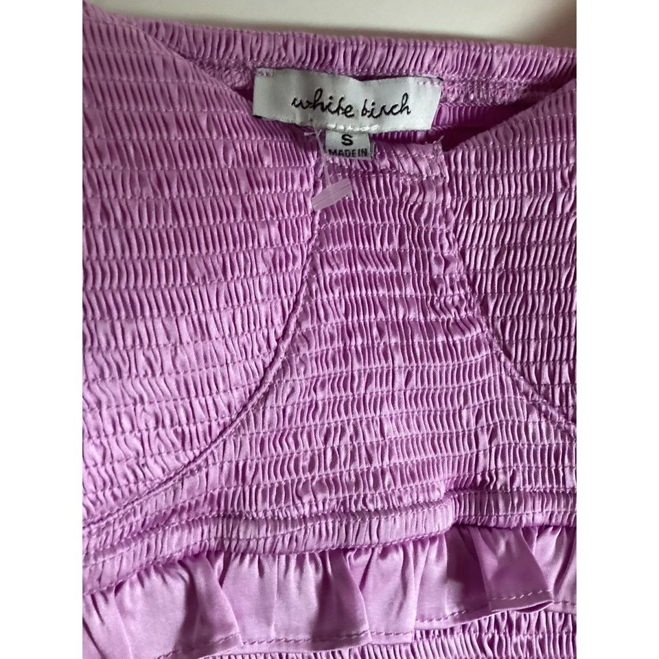 Body bustier abedul blanco fecha noche coqueta talla S lila cami fairycore Foto 3 de 3