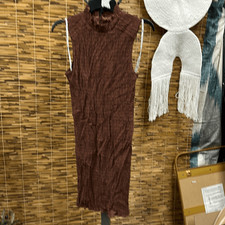 Bar III Womens Smocked Mini Bodycon Dress Size L