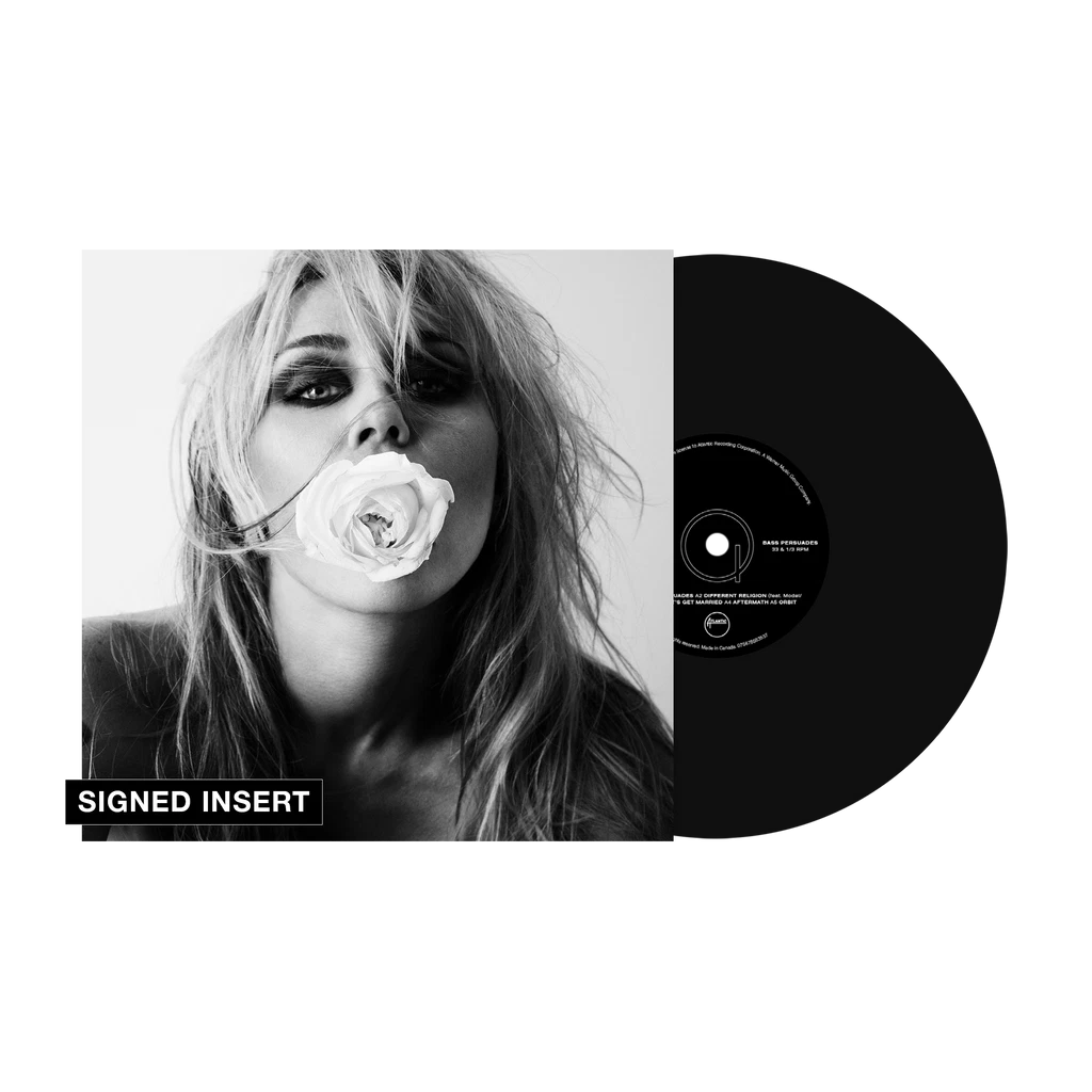 Miley Cyrus Bass Persuades Signed Vinyl LP Insert Autograph IN HAND SEALED AUTO