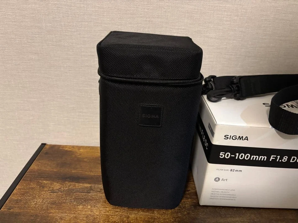 SIGMA 50-100mm F18 DC Caja Exterior Lente Estuche Accesorios Foto 3 de 4