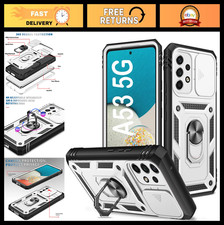360° Metal Kickstand Case for Samsung Galaxy A53 5G, Shockproof Heavy Duty Prote
