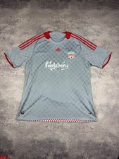 Vintage Adidas Liverpool Soccer Jersey 2008-09 Away Footbal Shirt Size XL