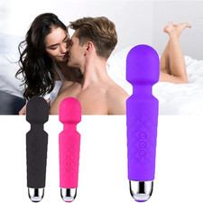 Handheld Massager Vibrator 4 colors Rechargeable 20 Speed Wand Massage Vibrating