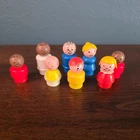 Fisher Price - Little People Lot Of 8 Vintage Fisher-Price Family baby Figures