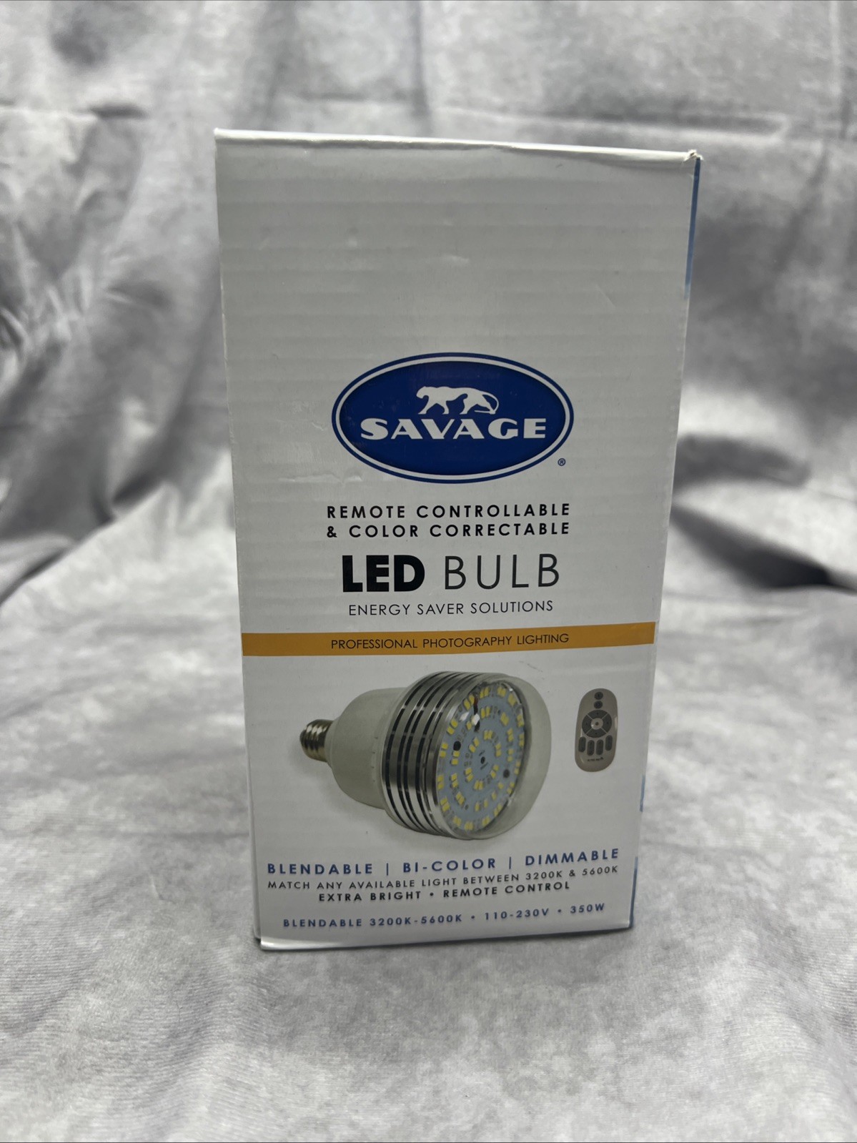 Savage 50W Bi-Color LED Light Bulb, 350W Equivalent #50WLED-BI No Remote B10