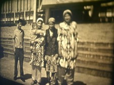 16mm Amateur Home Soviete film movie 16 mm bw Middle Asia Travel Train 1974
