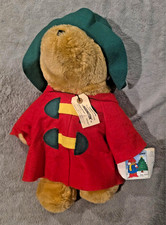 Paddington Bear Plush 17" Eden Toys Sears Kids Gifts Red Coat Hat w Tags Vintage