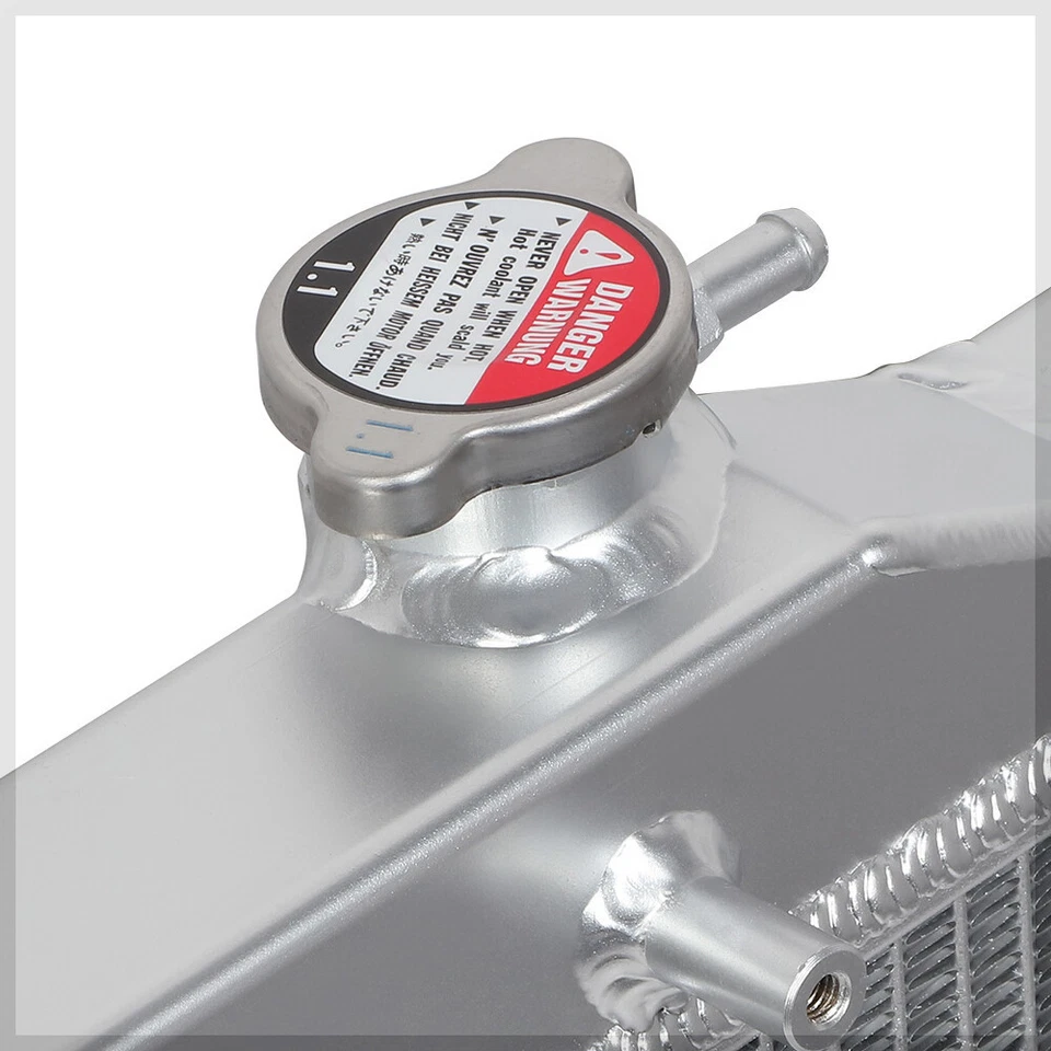 Radiador de refrigeración de rendimiento de núcleo de aluminio de 2 filas para 02-06 Acura RSX DC5 manual Foto 4 de 4