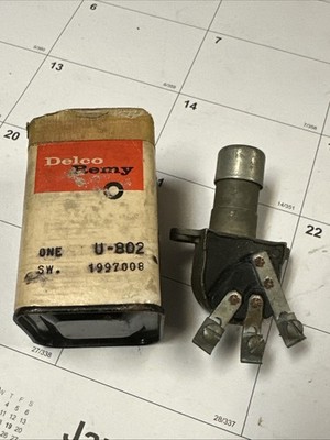 NOS 1928 1954 Cadillac Buick Olds Chevrolet Dimmer Switch 1997008 U-802