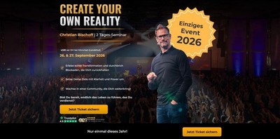 Christian Bischoff  Ticket  Create Your Own Reality September 2026 Landshut