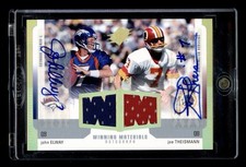 2005 SPx Winning Materials John Elway Joe Theismann Dual GU Jersey Auto Holo /25