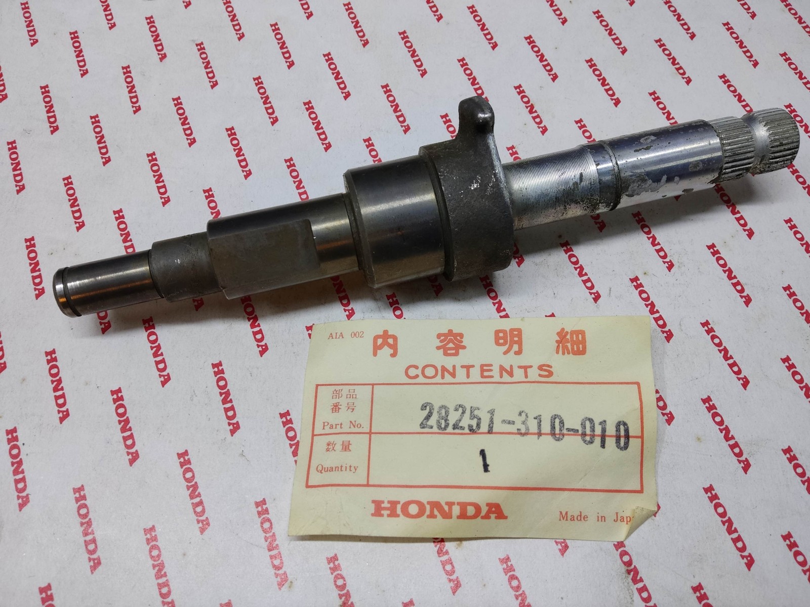 Axe de kick pour CB250/350 HONDA 28251-310-010 contre les jeux mécaniques
