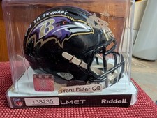Trent Dilfer Baltimore Ravens autographed signed mini helmet Coa w/inscrip