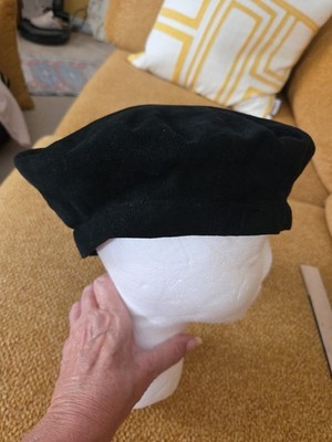 ERIC JAVITS Black Faux Suede Beret Hat Lined | eBay display picture 3