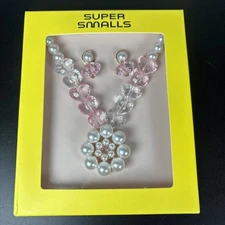 Super Smalls Pink Necklace and Earrings Set, NWT