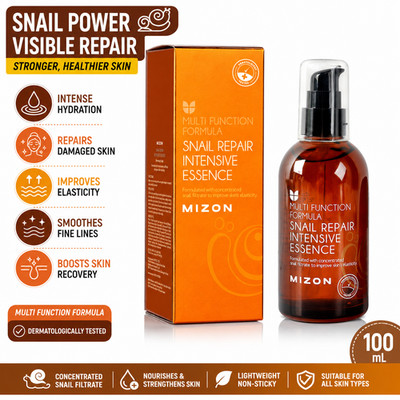 Snail Mucin Essence Repair Intensive Hydrating Anti Aging MIZON 100ml 3.38oz