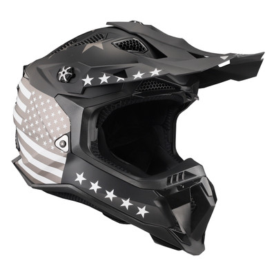 LS2 Subverter EVO MX Motocross Helmet 76 Matte Black/White/Gray Large