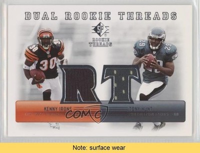2007 SP Rookie Threads Dual Kenny Irons Tony Hunt #DRT-IH READ 0af