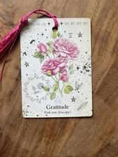 Green Witch Oracle Tarot Bookmark Botanical Garden Magick Card #36 Gratitude