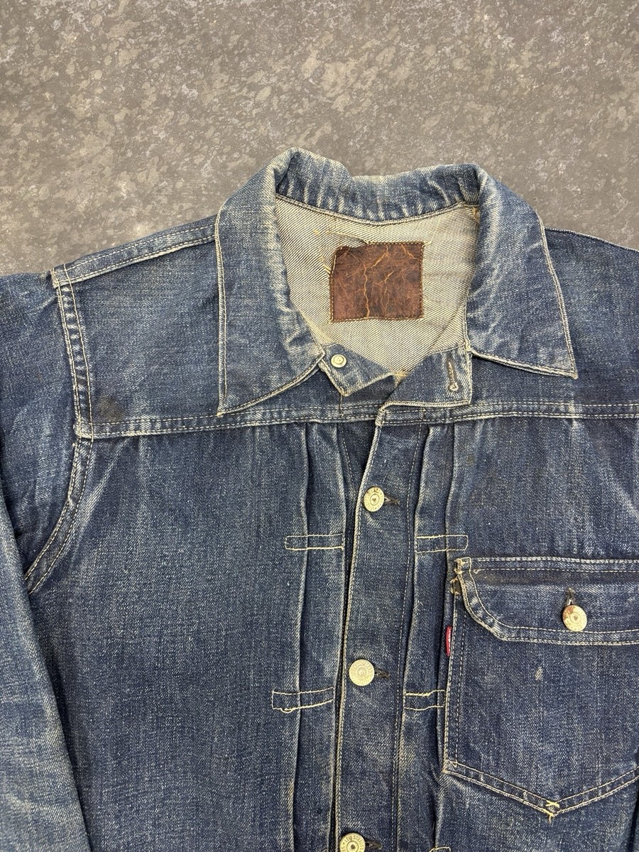 true vintage type 1 levis strauss 506xx selvedge denim trucker