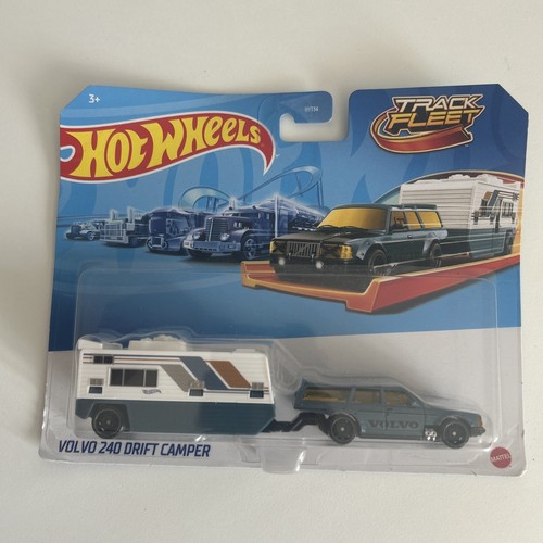 Hot Wheels VOLVO 240 DRIFT CAMPER mit Schienenflotte - Nagelneu versiegelt