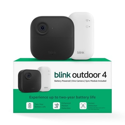 Wireless Security Camera 1080p HD Blink Outdoor 4 Two Year Battery smart life