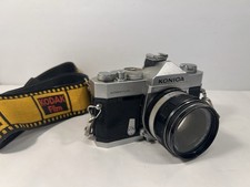 Konica -Autoreflex T- 35mm Film SLR Camera w/ Konica Hexanon AR 52mm f/1.8 Lens