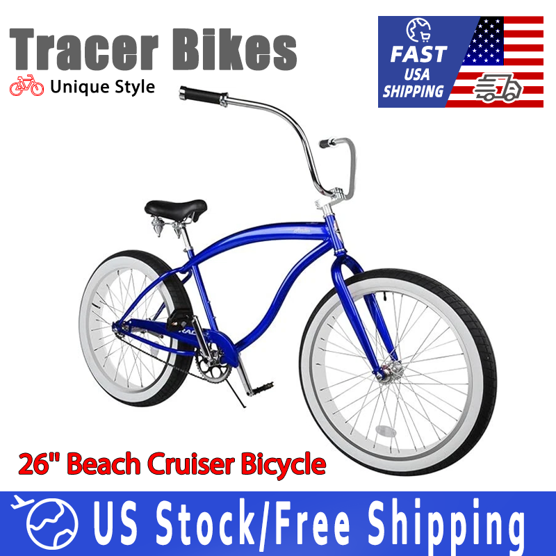 Tracer 26'' Beach Cruiser Bicycle For Adults Fat Tire Bike