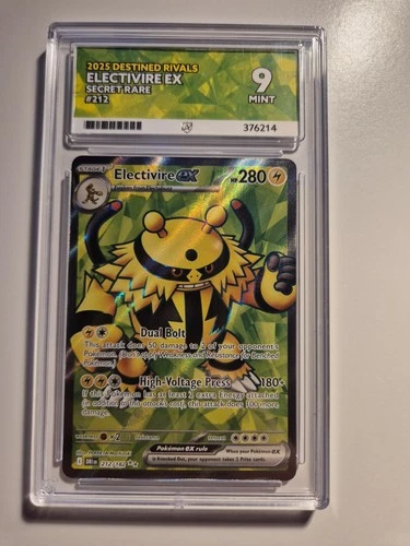 Pokemon TCG Destined Rivals Electivire ex 212/182 Secret Rare ACE Mint 9