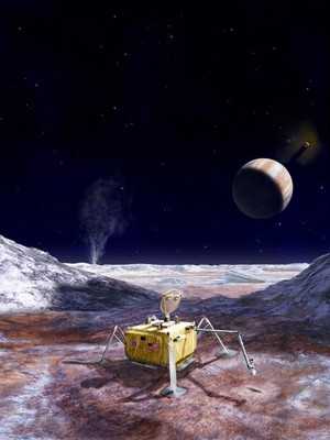 Europa Moon Lander Concept Poster Jupiter Mission Space Art Print