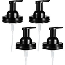 Mason Jar Foaming Soap Dispenser Lids, Plastic Foam Pump Lids for Regular Mou...