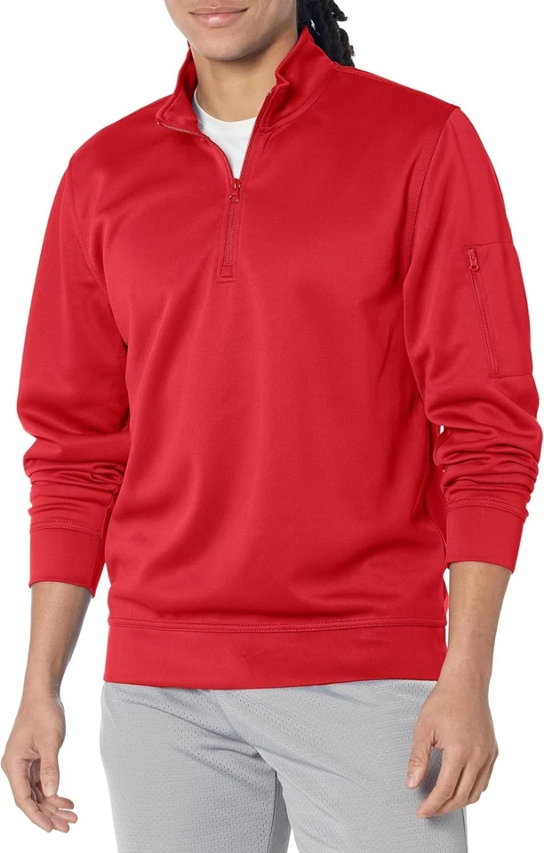 Performance Red Pullover - Size 5XL - Polyester - Image 2 of 3