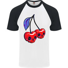 Cherry Skulls Uomo S/S Baseball T-Shirt