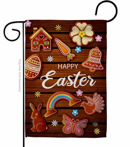 Chocolate Easter Garden Flag Spring Decorative Small Gift Yard House Banner - Picture 2 of 17