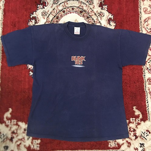 Vintage 90s Blink-182 Rabbit Blue T-Shirt, XL, Green Day