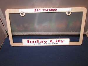 Imlay City Ford >> Details About Imlay City Ford Lincoln Dealer License Plate Frame Plastic Man Cave 810 724 590 Imlay City Ford >> Details About Imlay City Ford Lincoln Dealer License Plate Frame Plastic Man Cave 810 724 590