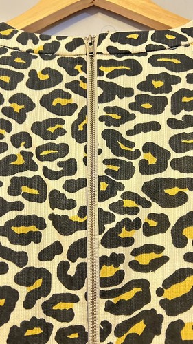 Piper Women’s Animal Print Shift Dress Size 12 100% Cotton Knee Length Pockets - Picture 6 of 7