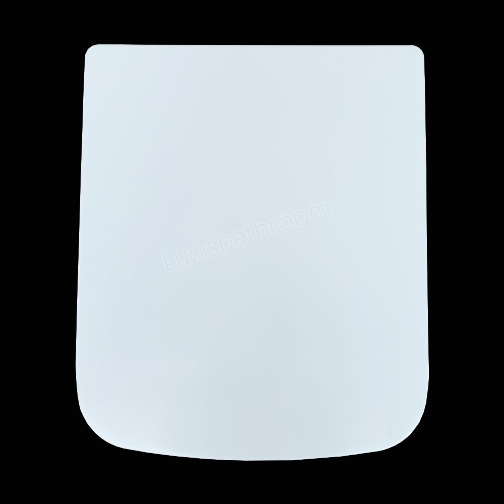 Square Duraplast Heavy Duty Soft Close Quick Release White Toilet Seat