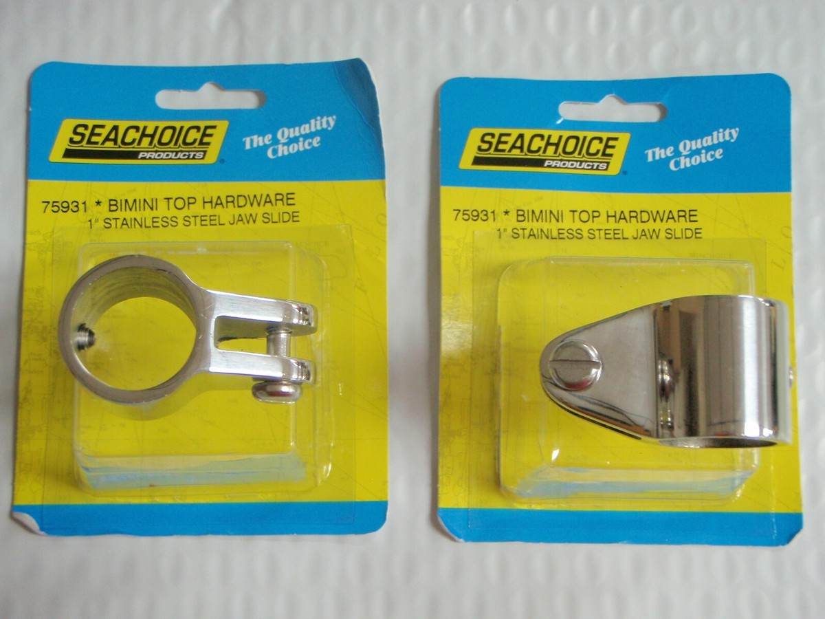 KANJANI∞BEST JAW SLIDE BIMINI TOP STAINLESS 50-75931 PAIR fits 1 INCH od tubing