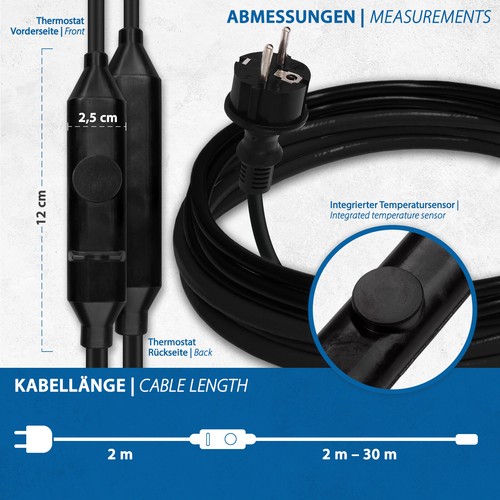 Cable Calefactor Calentadores de Tubería Frostschutzkabel Dachrinnenheizung - Imagen 6 de 65
