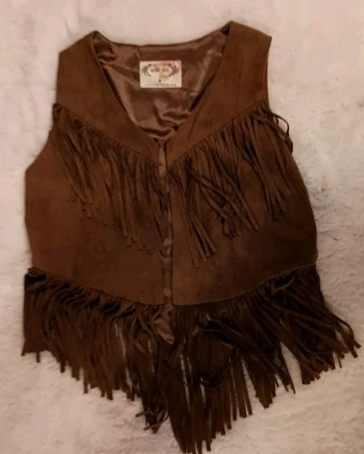 Joyfolie Mia Joy Girls Size Tasseled Western Vest - Picture 1 of 4