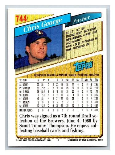 1993 Topps GOLD - Pick One - Fill Your Set - #601-#825 - Picture 285 of 447