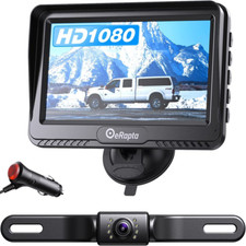 Backup Camera with Monitor 4.3 Inch License Plate Wired Back up Camera for Car o