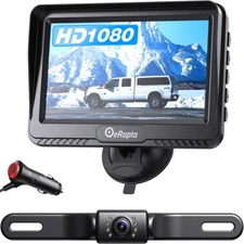 Backup Camera with Monitor 4.3 Inch License Plate Wired Back up Camera for Car o
